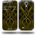 Abstract 01 Yellow - Decal Style Skin (fits Samsung Galaxy S IV S4)