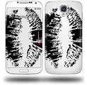 Big Kiss Black on White - Decal Style Skin (fits Samsung Galaxy S IV S4)
