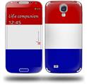 Red White and Blue - Decal Style Skin (fits Samsung Galaxy S IV S4)