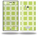 Squared Sage Green - Decal Style Skin (fits Nokia Lumia 928)