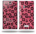 Leopard Skin Pink - Decal Style Skin (fits Nokia Lumia 928)