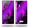 Halftone Splatter Hot Pink Purple - Decal Style Skin (fits Nokia Lumia 928)