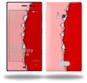 Ripped Colors Pink Red - Decal Style Skin (fits Nokia Lumia 928)