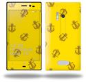 Anchors Away Yellow - Decal Style Skin (fits Nokia Lumia 928)