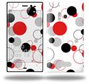 Lots of Dots Red on White - Decal Style Skin (fits Nokia Lumia 928)