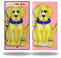 Puppy Dogs on Pink - Decal Style Skin (fits Nokia Lumia 928)