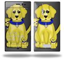 Puppy Dogs on Black - Decal Style Skin (fits Nokia Lumia 928)
