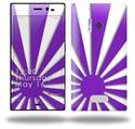 Rising Sun Japanese Flag Purple - Decal Style Skin (fits Nokia Lumia 928)