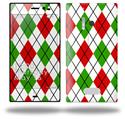 Argyle Red and Green - Decal Style Skin (fits Nokia Lumia 928)