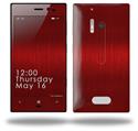 Simulated Brushed Metal Red - Decal Style Skin (fits Nokia Lumia 928)