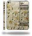 Flowers and Berries Yellow - Decal Style Vinyl Skin (compatible with Apple Original iPhone 5, NOT the iPhone 5C or 5S)