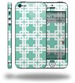 Boxed Seafoam Green - Decal Style Vinyl Skin (compatible with Apple Original iPhone 5, NOT the iPhone 5C or 5S)