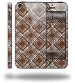 Wavey Chocolate Brown - Decal Style Vinyl Skin (compatible with Apple Original iPhone 5, NOT the iPhone 5C or 5S)