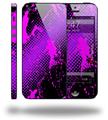 Halftone Splatter Hot Pink Purple - Decal Style Vinyl Skin (compatible with Apple Original iPhone 5, NOT the iPhone 5C or 5S)