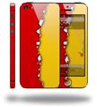 Ripped Colors Red Yellow - Decal Style Vinyl Skin (compatible with Apple Original iPhone 5, NOT the iPhone 5C or 5S)