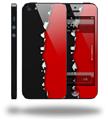 Ripped Colors Black Red - Decal Style Vinyl Skin (compatible with Apple Original iPhone 5, NOT the iPhone 5C or 5S)