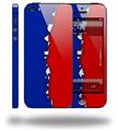 Ripped Colors Blue Red - Decal Style Vinyl Skin (compatible with Apple Original iPhone 5, NOT the iPhone 5C or 5S)
