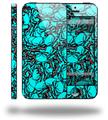 Scattered Skulls Neon Teal - Decal Style Vinyl Skin (compatible with Apple Original iPhone 5, NOT the iPhone 5C or 5S)
