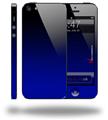 Smooth Fades Blue Black - Decal Style Vinyl Skin (compatible with Apple Original iPhone 5, NOT the iPhone 5C or 5S)
