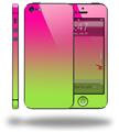 Smooth Fades Neon Green Hot Pink - Decal Style Vinyl Skin (compatible with Apple Original iPhone 5, NOT the iPhone 5C or 5S)