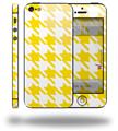 Houndstooth Yellow - Decal Style Vinyl Skin (compatible with Apple Original iPhone 5, NOT the iPhone 5C or 5S)