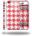 Houndstooth Coral - Decal Style Vinyl Skin (compatible with Apple Original iPhone 5, NOT the iPhone 5C or 5S)