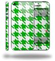 Houndstooth Green - Decal Style Vinyl Skin (compatible with Apple Original iPhone 5, NOT the iPhone 5C or 5S)