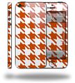 Houndstooth Burnt Orange - Decal Style Vinyl Skin (compatible with Apple Original iPhone 5, NOT the iPhone 5C or 5S)