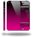 Smooth Fades Hot Pink Black - Decal Style Vinyl Skin (compatible with Apple Original iPhone 5, NOT the iPhone 5C or 5S)