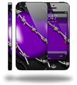 Barbwire Heart Purple - Decal Style Vinyl Skin (compatible with Apple Original iPhone 5, NOT the iPhone 5C or 5S)