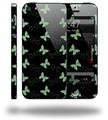 Pastel Butterflies Green on Black - Decal Style Vinyl Skin (compatible with Apple Original iPhone 5, NOT the iPhone 5C or 5S)