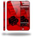 Oriental Dragon Black on Red - Decal Style Vinyl Skin (compatible with Apple Original iPhone 5, NOT the iPhone 5C or 5S)