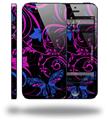 Twisted Garden Hot Pink and Blue - Decal Style Vinyl Skin (compatible with Apple Original iPhone 5, NOT the iPhone 5C or 5S)