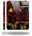 Twisted Garden Red and Yellow - Decal Style Vinyl Skin (compatible with Apple Original iPhone 5, NOT the iPhone 5C or 5S)