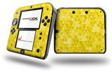 Triangle Mosaic Yellow - Decal Style Vinyl Skin fits Nintendo 2DS - 2DS NOT INCLUDED