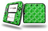 Wavey Green - Decal Style Vinyl Skin fits Nintendo 2DS - 2DS NOT INCLUDED