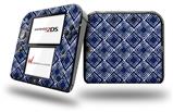 Wavey Navy Blue - Decal Style Vinyl Skin fits Nintendo 2DS - 2DS NOT INCLUDED
