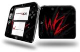 WraptorSkinz WZ on Black - Decal Style Vinyl Skin fits Nintendo 2DS - 2DS NOT INCLUDED