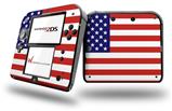 USA American Flag 01 - Decal Style Vinyl Skin fits Nintendo 2DS - 2DS NOT INCLUDED