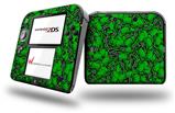 Scattered Skulls Green - Decal Style Vinyl Skin fits Nintendo 2DS - 2DS NOT INCLUDED