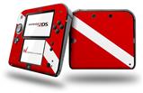 Dive Scuba Flag - Decal Style Vinyl Skin fits Nintendo 2DS - 2DS NOT INCLUDED