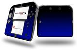 Smooth Fades Blue Black - Decal Style Vinyl Skin fits Nintendo 2DS - 2DS NOT INCLUDED