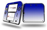 Smooth Fades White Blue - Decal Style Vinyl Skin fits Nintendo 2DS - 2DS NOT INCLUDED