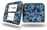 WraptorCamo Old School Camouflage Camo Navy - Decal Style Vinyl Skin fits Nintendo 2DS - 2DS NOT INCLUDED