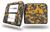 WraptorCamo Old School Camouflage Camo Orange - Decal Style Vinyl Skin fits Nintendo 2DS - 2DS NOT INCLUDED