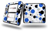 Lots of Dots Blue on White - Decal Style Vinyl Skin fits Nintendo 2DS - 2DS NOT INCLUDED