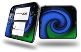 Alecias Swirl 01 Blue - Decal Style Vinyl Skin fits Nintendo 2DS - 2DS NOT INCLUDED