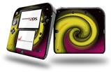Alecias Swirl 01 Yellow - Decal Style Vinyl Skin fits Nintendo 2DS - 2DS NOT INCLUDED