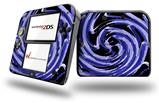 Alecias Swirl 02 Blue - Decal Style Vinyl Skin fits Nintendo 2DS - 2DS NOT INCLUDED