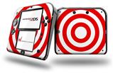 Bullseye Red and White - Decal Style Vinyl Skin fits Nintendo 2DS - 2DS NOT INCLUDED